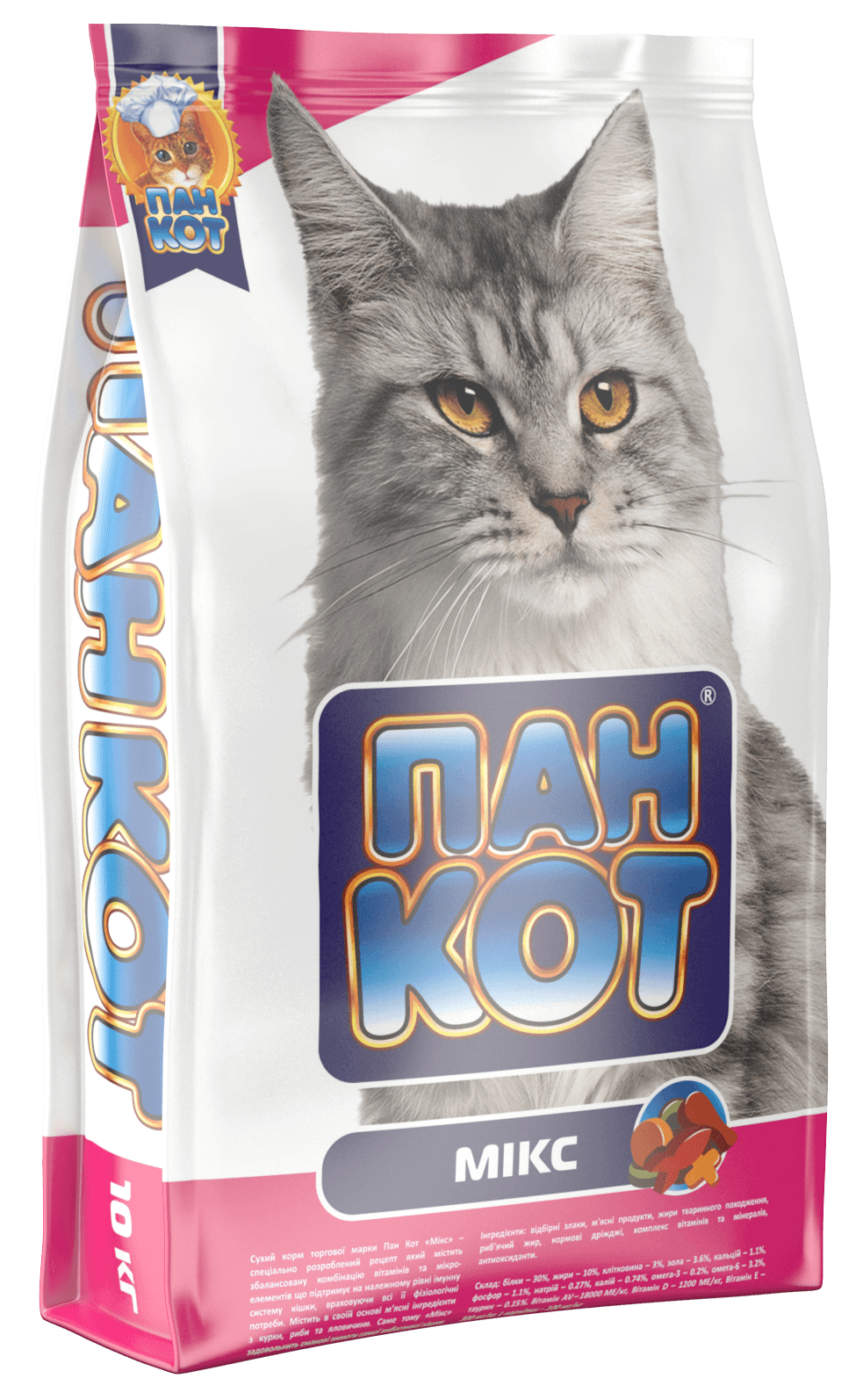 Сухий корм Пан Кіт упаковка Мікс 